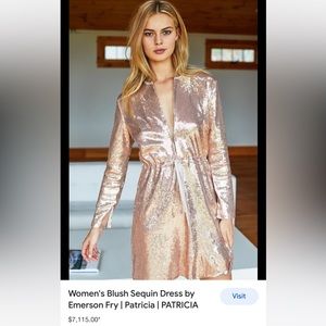 Stunning sequin Emerson fry dress size xs